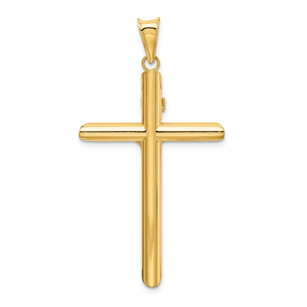 14k Two-Tone Polished Crucifix Pendant-K6282