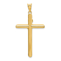 14k Two-Tone Polished Crucifix Pendant-K6282