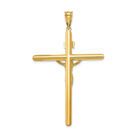 14k Two-Tone Polished Crucifix Pendant-K6284