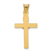 14k Two-Tone Crucifix Pendant-K6293
