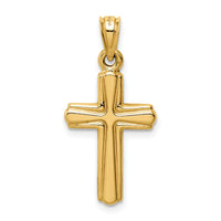14K Reversible Crucifix Pendant-K6297