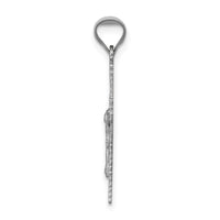 14k White Gold Crucifix Pendant-K6306