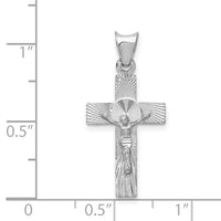 14k White Gold Crucifix Pendant-K6306