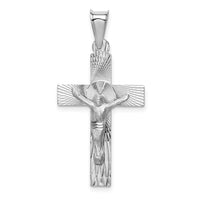 14k White Gold Crucifix Pendant-K6307