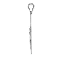 14k White Gold Crucifix Pendant-K6308