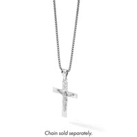 14k White Gold Crucifix Pendant-K6308