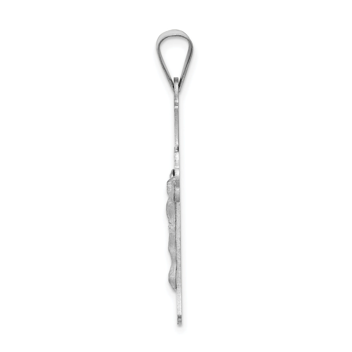 14k White Gold Crucifix Pendant-K6309