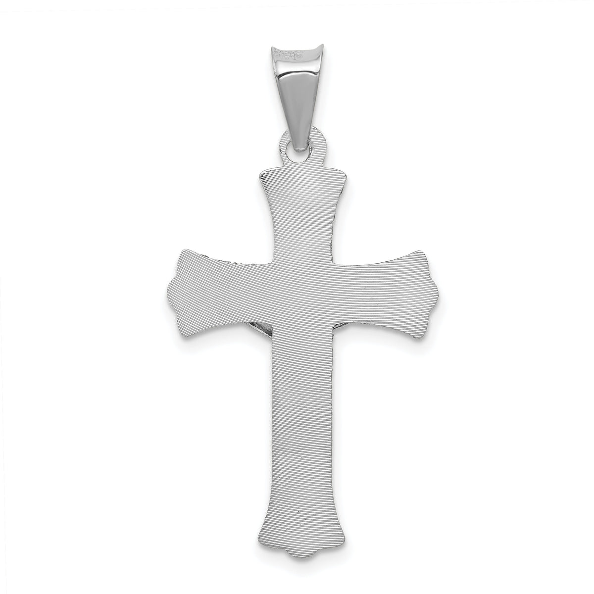 14k White Gold Crucifix Pendant-K6309