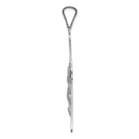 14k White Gold Crucifix Pendant-K6310