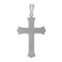 14k White Gold Crucifix Pendant-K6310