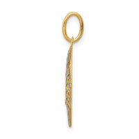 14k Two-Tone Our Lady Of Guadalupe Semi-solid Pendant-K6340