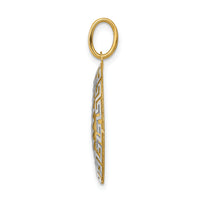 14k Two-Tone Our Lady Of Guadalupe Semi-solid Pendant-K6341