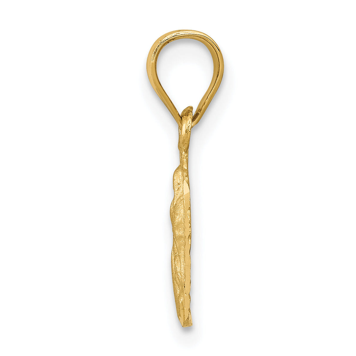 14k Satin & D/C Our Lady of Guadalupe Pendant-K6347