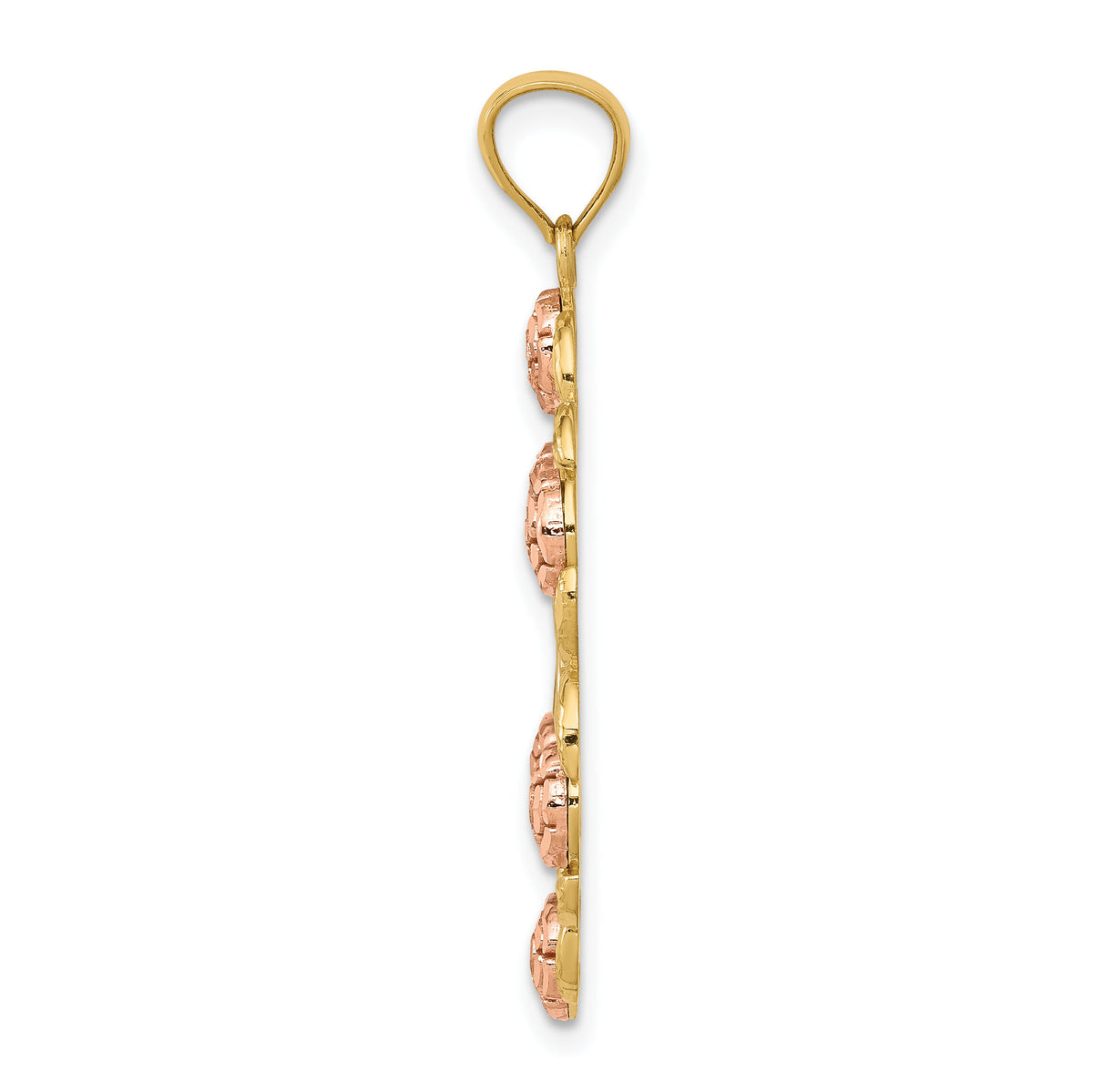 14K Two-Tone w/White Rhodium Lady Of Guadalupe Pendant-K6351