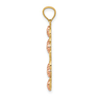 14K Two-Tone w/White Rhodium Lady Of Guadalupe Pendant-K6351