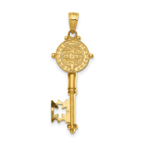 14k San Benito 2-Sided Key Pendant-K6357