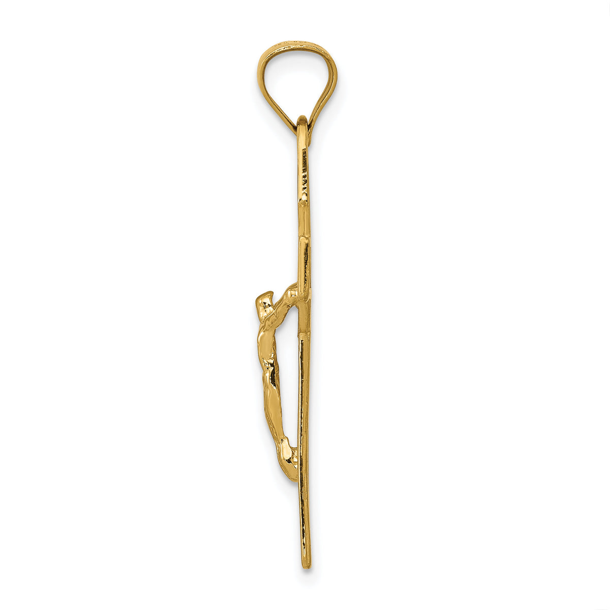 14k San Benito 2-Sided Crucifix Pendant-K6358