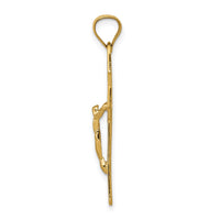 14k San Benito 2-Sided Crucifix Pendant-K6358