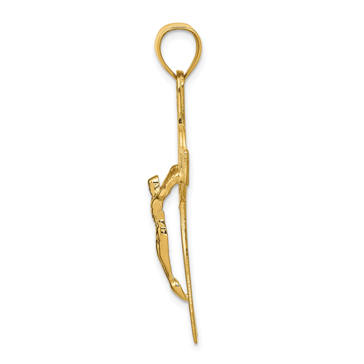 14k San Benito 2-Sided Crucifix Pendant-K6359