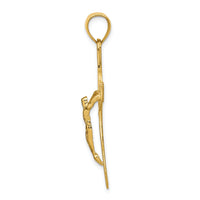 14k San Benito 2-Sided Crucifix Pendant-K6359