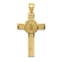 14k San Benito 2-Sided Crucifix Pendant-K6359