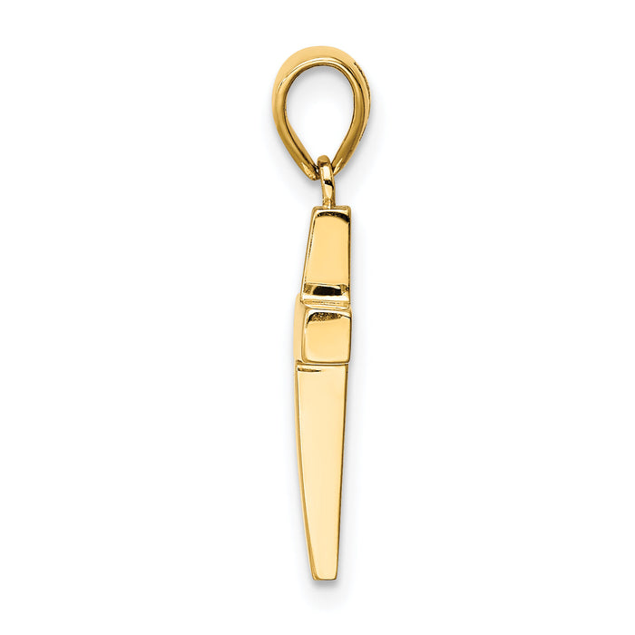 14K Cross Pendant-K6406