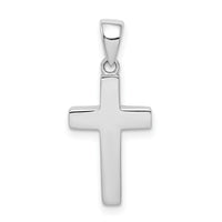 14K White Gold Cross Pendant-K6407