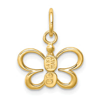 14k Butterfly Pendant-K6412