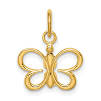 14k Butterfly Pendant-K6412