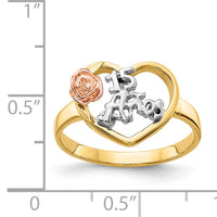 14k Tri-Color 15 Anos Ring-K642