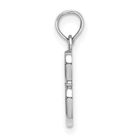 14KW White Gold Script Letter B Initial Pendant-K6422WB