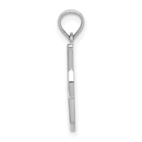 14KW White Gold Script Letter I Initial Pendant-K6422WI