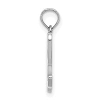 14KW White Gold Script Letter L Initial Pendant-K6422WL