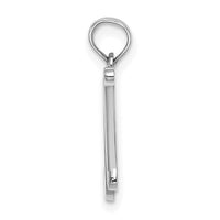 14KW White Gold Script Letter N Initial Pendant-K6422WN