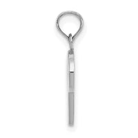 14KW White Gold Script Letter P Initial Pendant-K6422WP