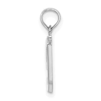 14KW White Gold Script Letter T Initial Pendant-K6422WT