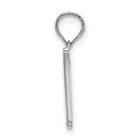 14KW White Gold Script Letter W Initial Pendant-K6422WW