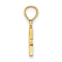 14K Polished Block Letter G Initial Pendant-K6423G