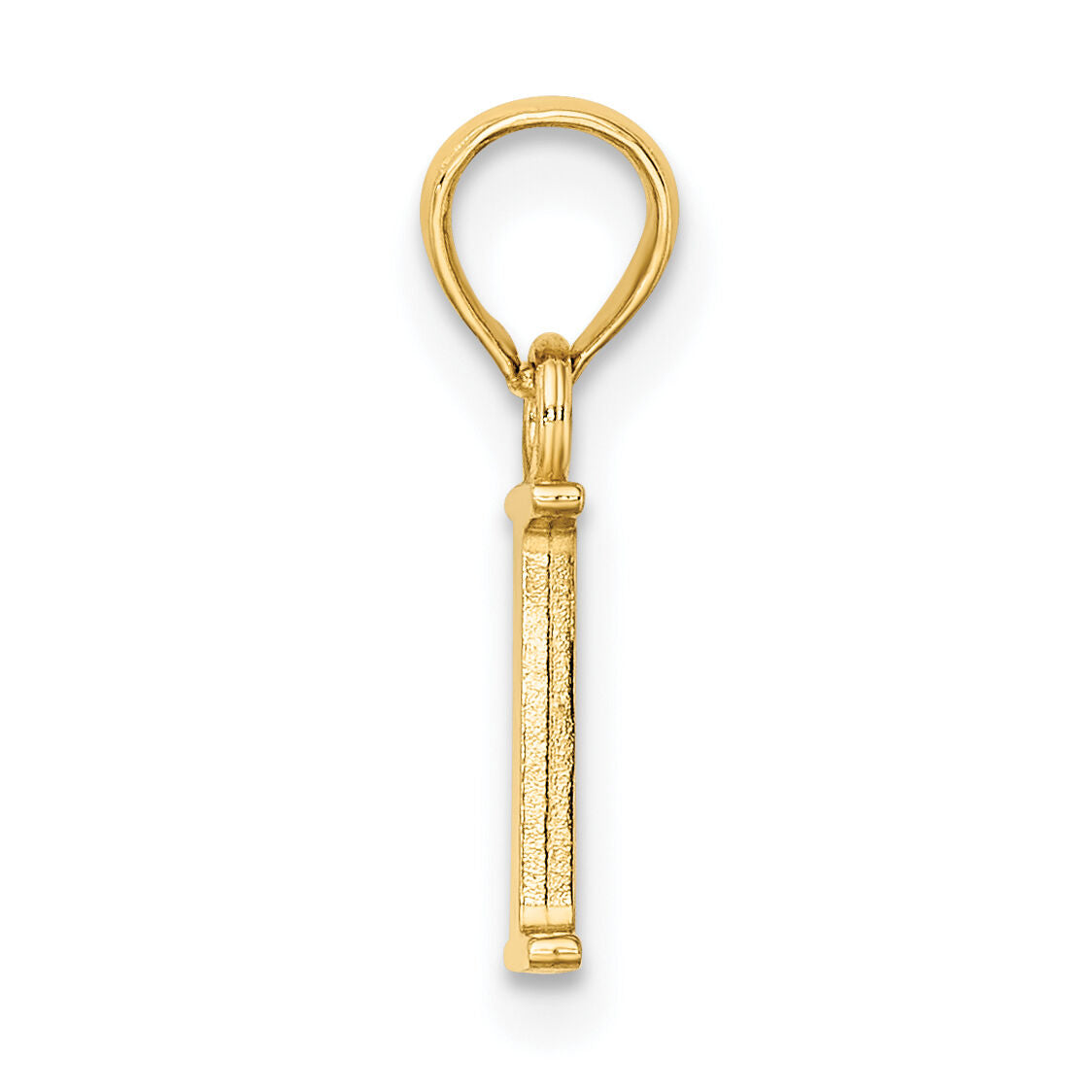 14K Polished Block Letter I Initial Pendant-K6423I