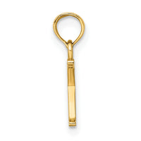 14K Polished Block Letter K Initial Pendant-K6423K