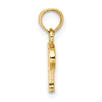14K Polished Block Letter P Initial Pendant-K6423P