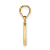 14K Polished Block Letter W Initial Pendant-K6423W
