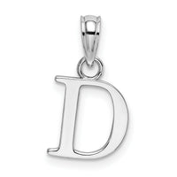 14KW Polished Block Letter D Initial Pendant-K6423WD
