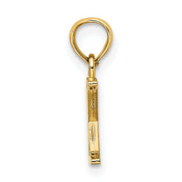 14K Polished Block Letter X Initial Pendant-K6423X