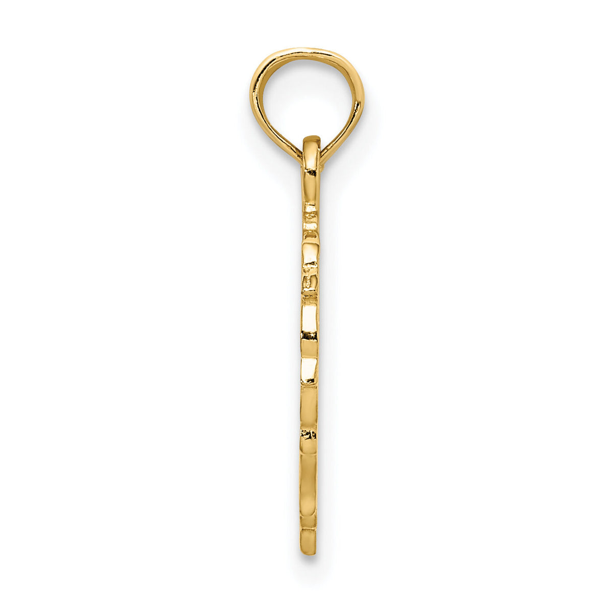 14K Teddy Bear in Heart Charm-K6428