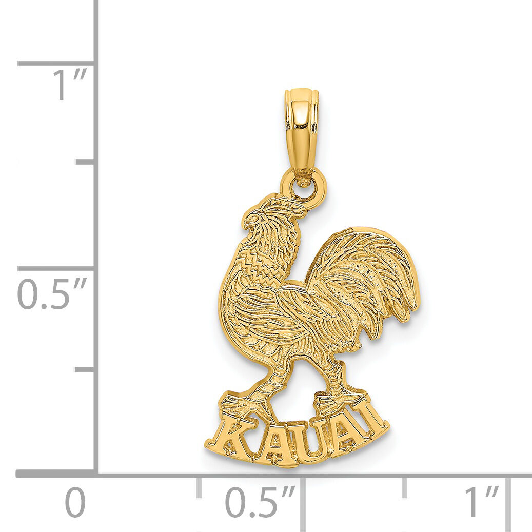 14K KAUAI Rooster Charm-K6430
