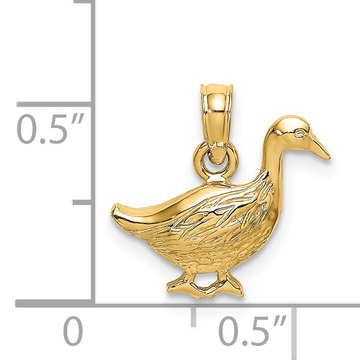 14K Goose Charm-K6432