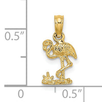 14K Mini Flamingo Charm-K6433