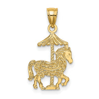 14K Carousel Horse Charm-K6436