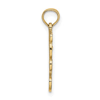 14K Cut out Teddy Bear Charm-K6439